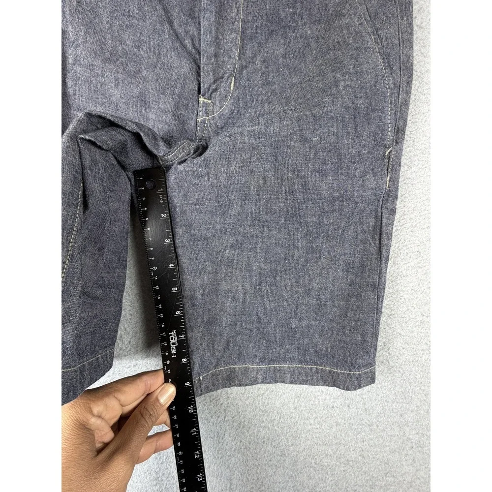 Gap 1969 Shorts Mens 28‎ Blue Straight Fit Denim Chino Casual Summer Pockets